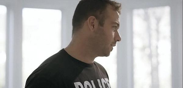  Chad White is a one horny cop that knew some dirty secret about her brothers fiancee Bobbi Dylan.He blackmailed and fuck her to keep to secret untold.